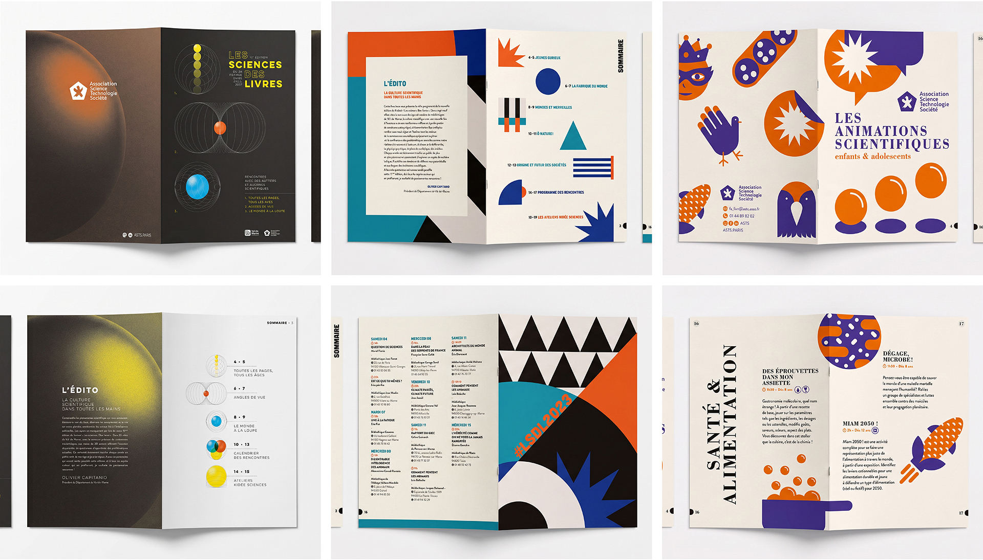 ASTS — Édition, Brochures du festival Les sciences et les livres — Association Science Technologie Société - Paris