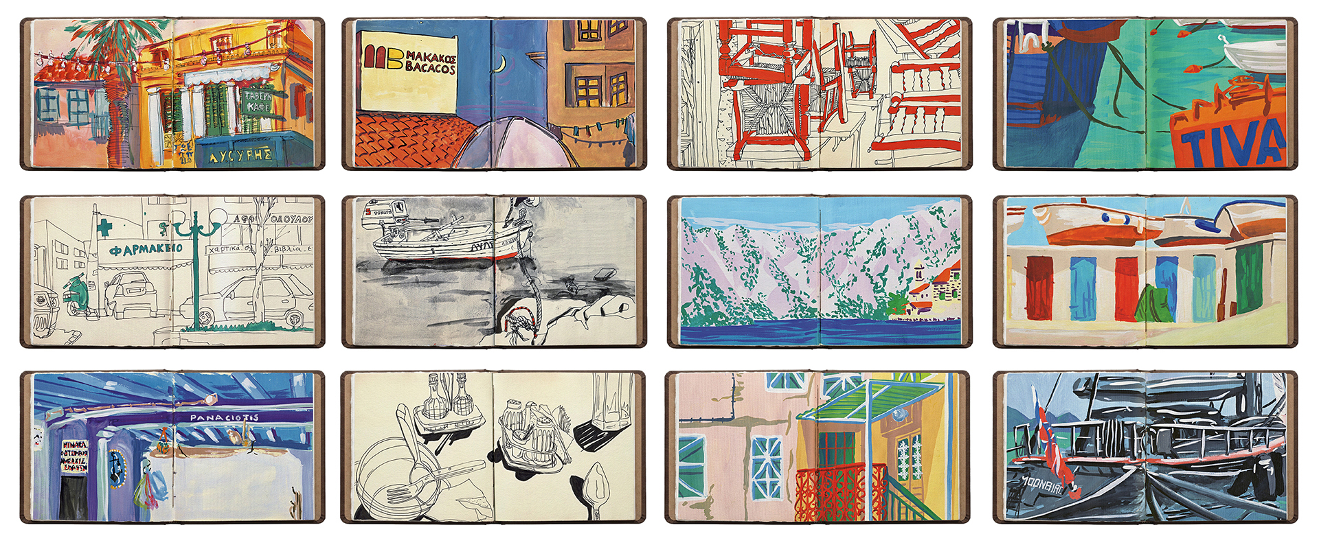 CARNET DE VOYAGE — Illustration, Série personnelle — Gouache